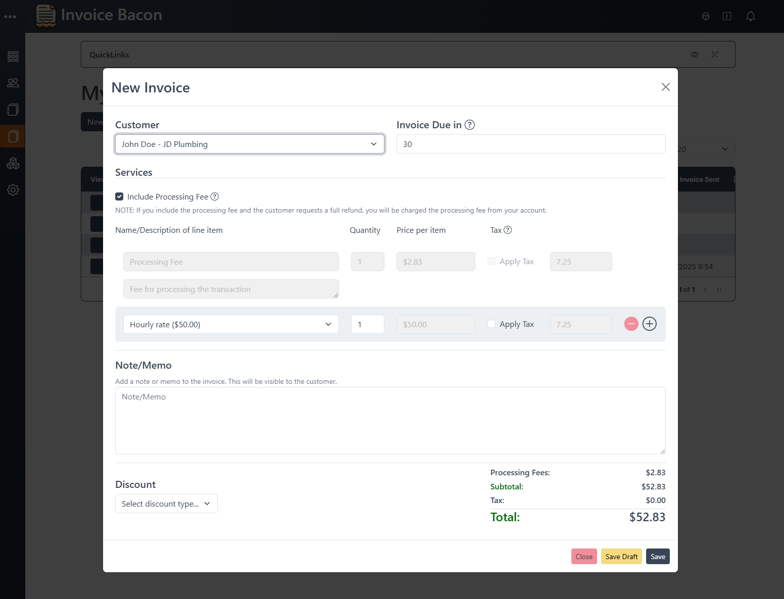 Media Bacon invois - Invois, Petikan & Inventori All-In-One 3