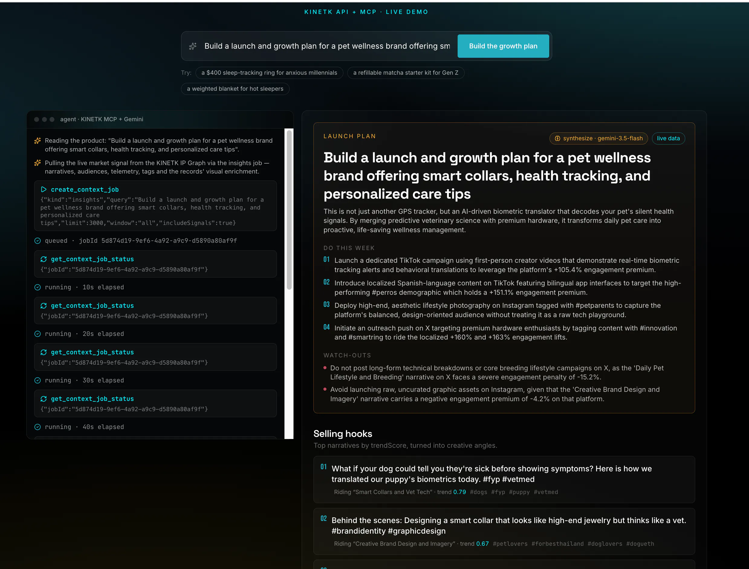 KINETK | The social web, as a live graph gallery image