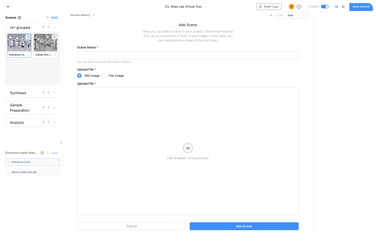 Mídia 2 de Pxlbake.com - Recampa rica em um criador de turnê virtual