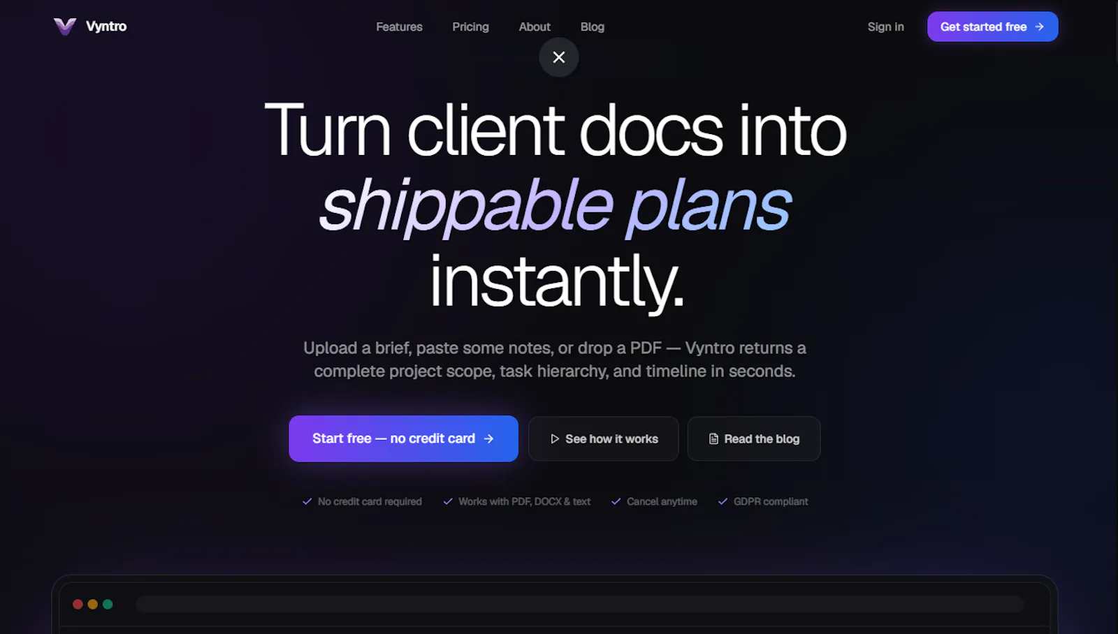 Vyntro screenshot 2