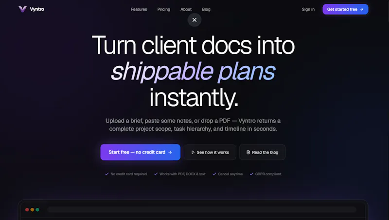 Vyntro screenshot 2