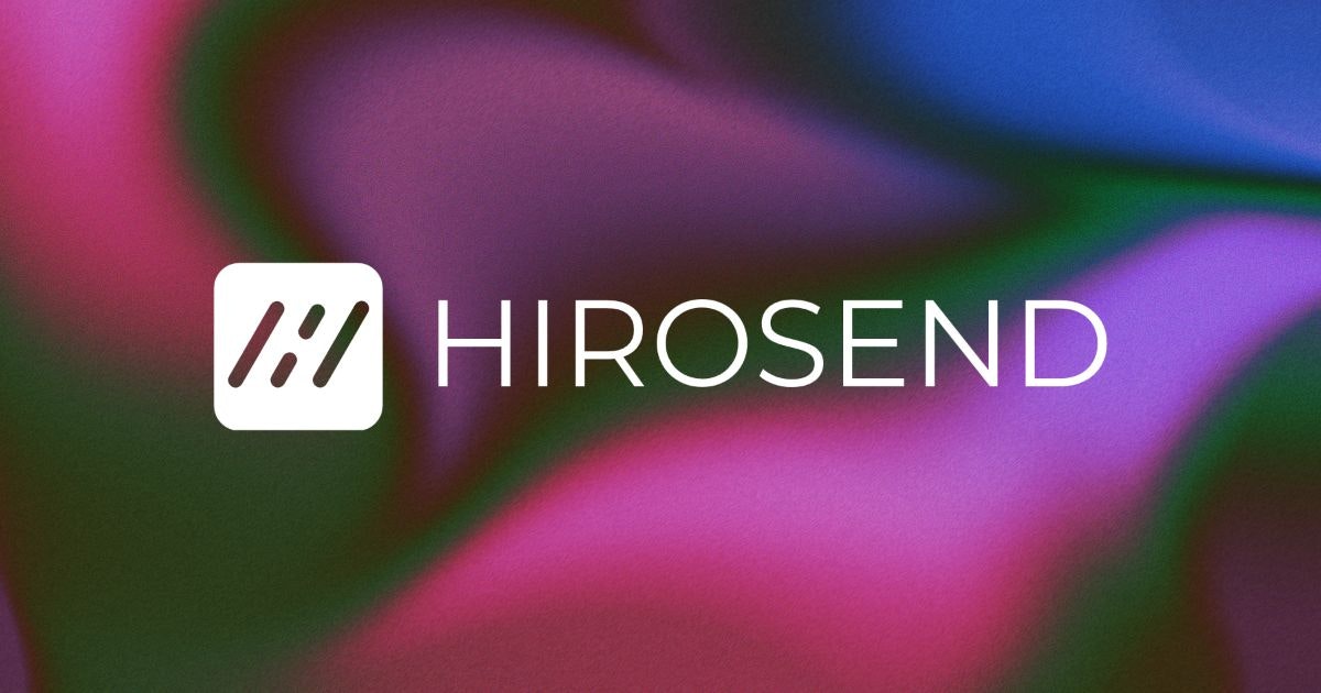 Hirosend - Main screenshot showing features and interface