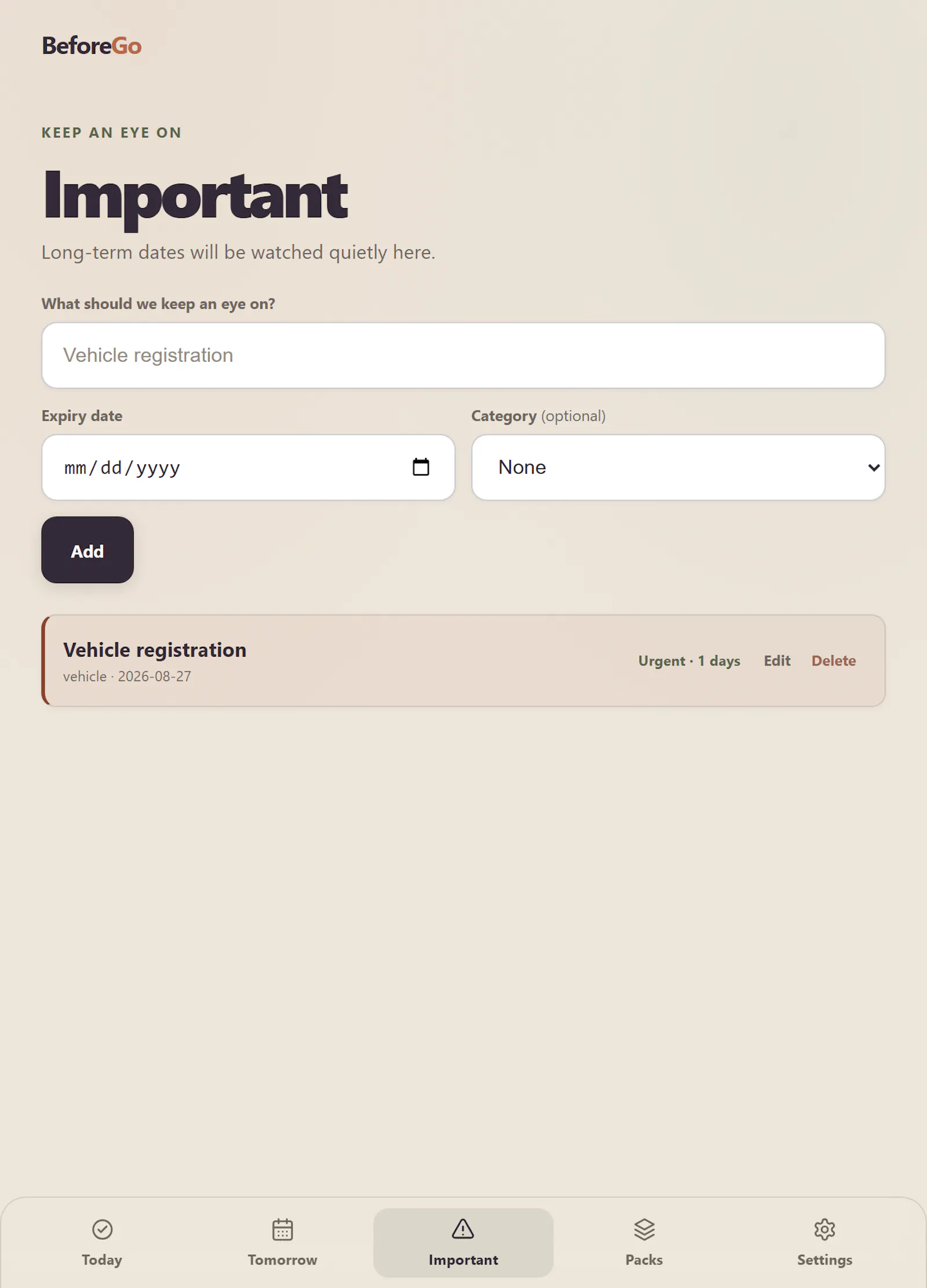 BeforeGo screenshot 4