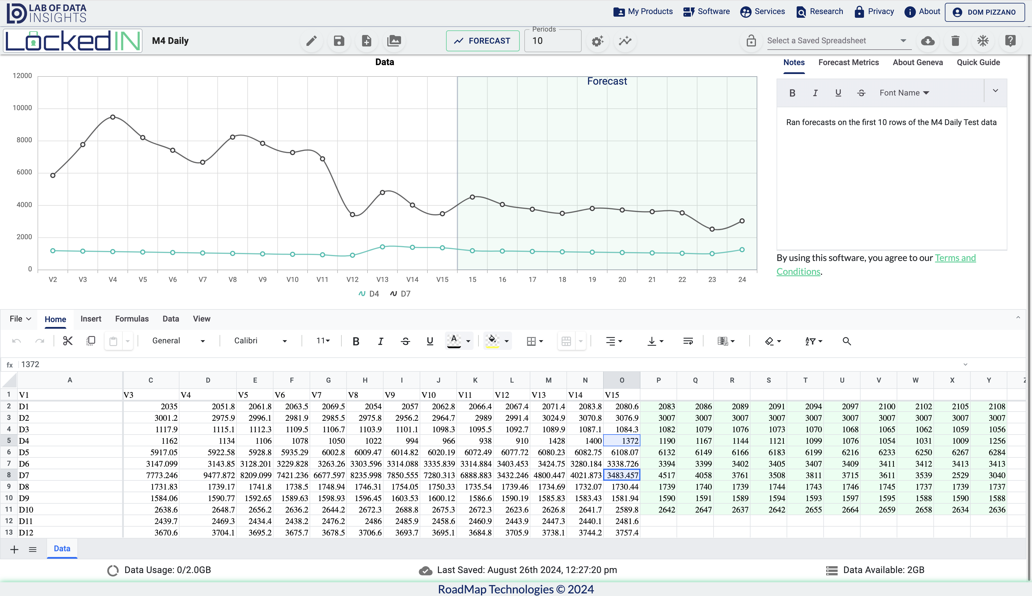 startuptile LockedIn-Fast Accurate Forecasting with your Excel Data