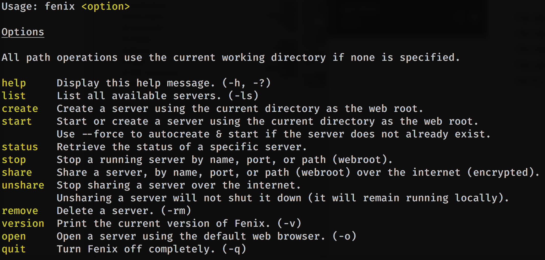 Fenix Web Server 3.0.0 gallery image