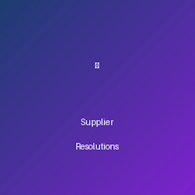 Supplier Resolutions screenshot 2
