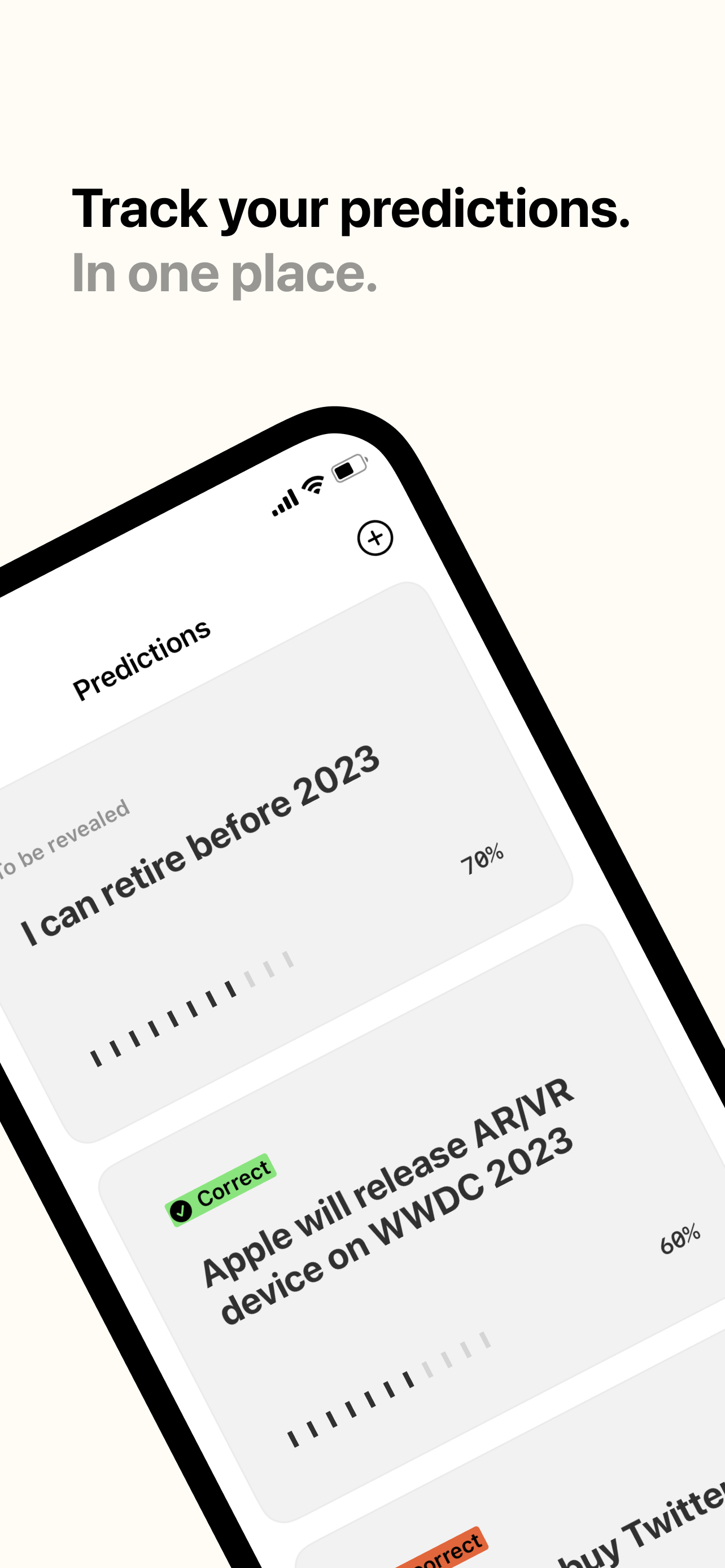 Média Prévoir - Gardez une trace de chaque prédiction que vous faites 3