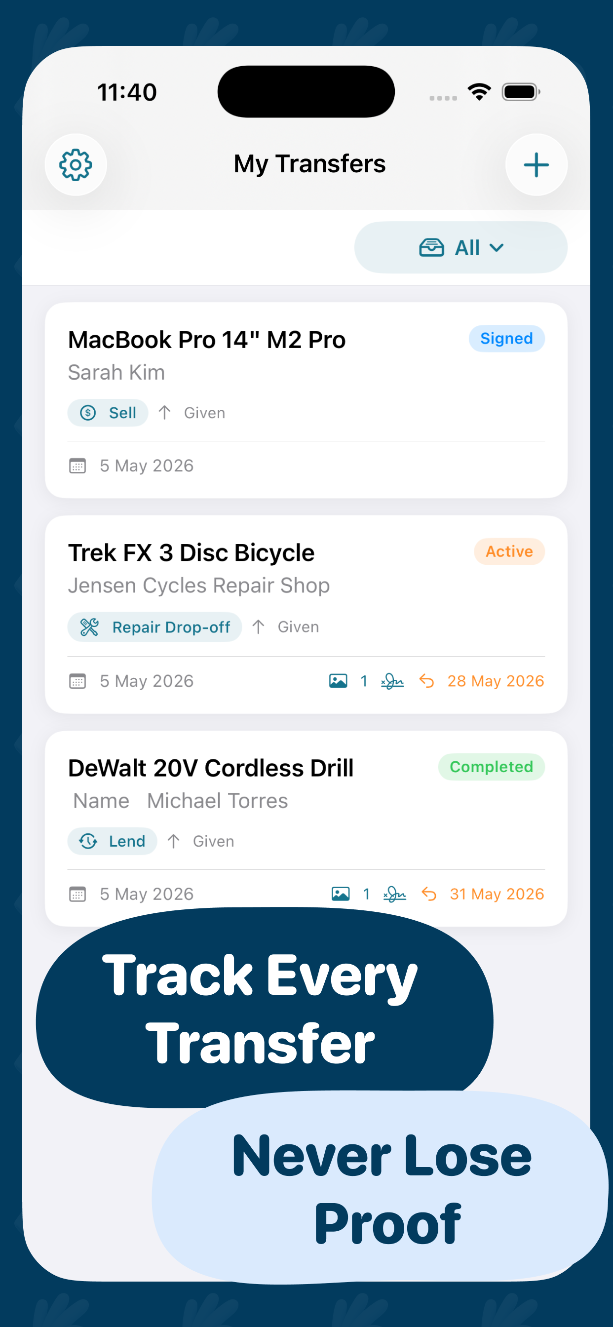 ItemProof iOS app gallery image