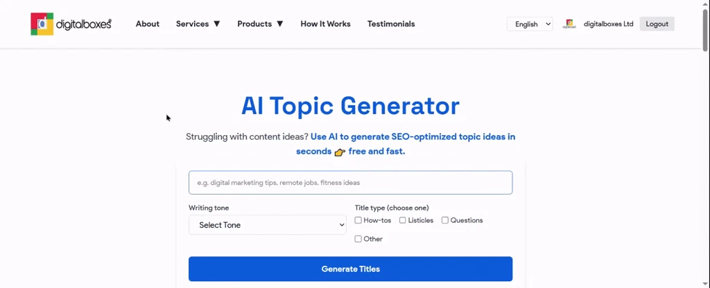 AI Topic Generator