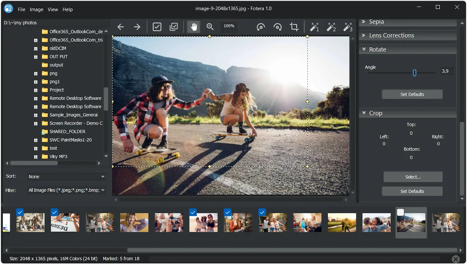 FOTERA Free Non-destructive Photo Editor screenshot 3