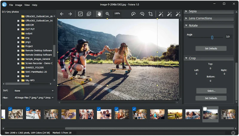 FOTERA Free Non-destructive Photo Editor screenshot 3