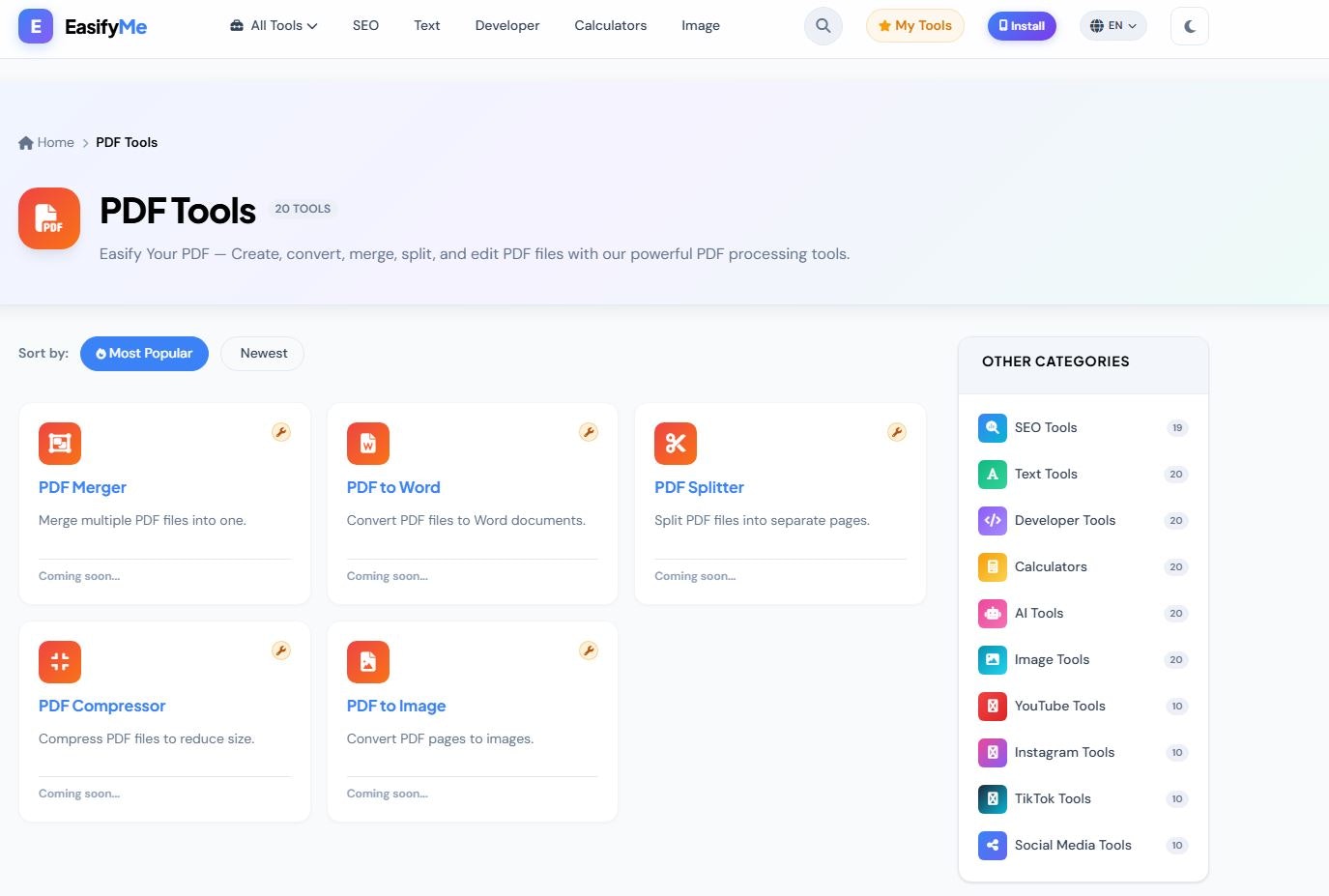 EasifyMe – Free All-in-One Online Tools gallery image