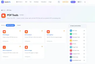 EasifyMe – Free All-in-One Online Tools gallery image
