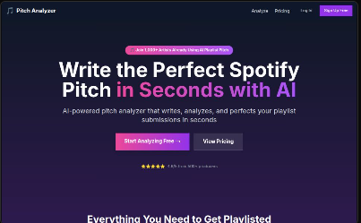 Pitch Analyzer - Main product screenshot demonstrating key features and user interface