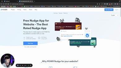 Инструмент для веб-сайта Nudge, демонстрирующий горячие предложения, ограниченное количество товара и новинки.