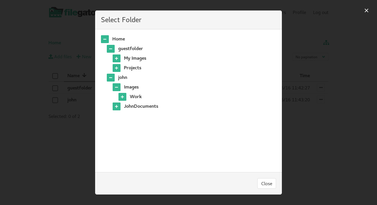 FileGator gallery image