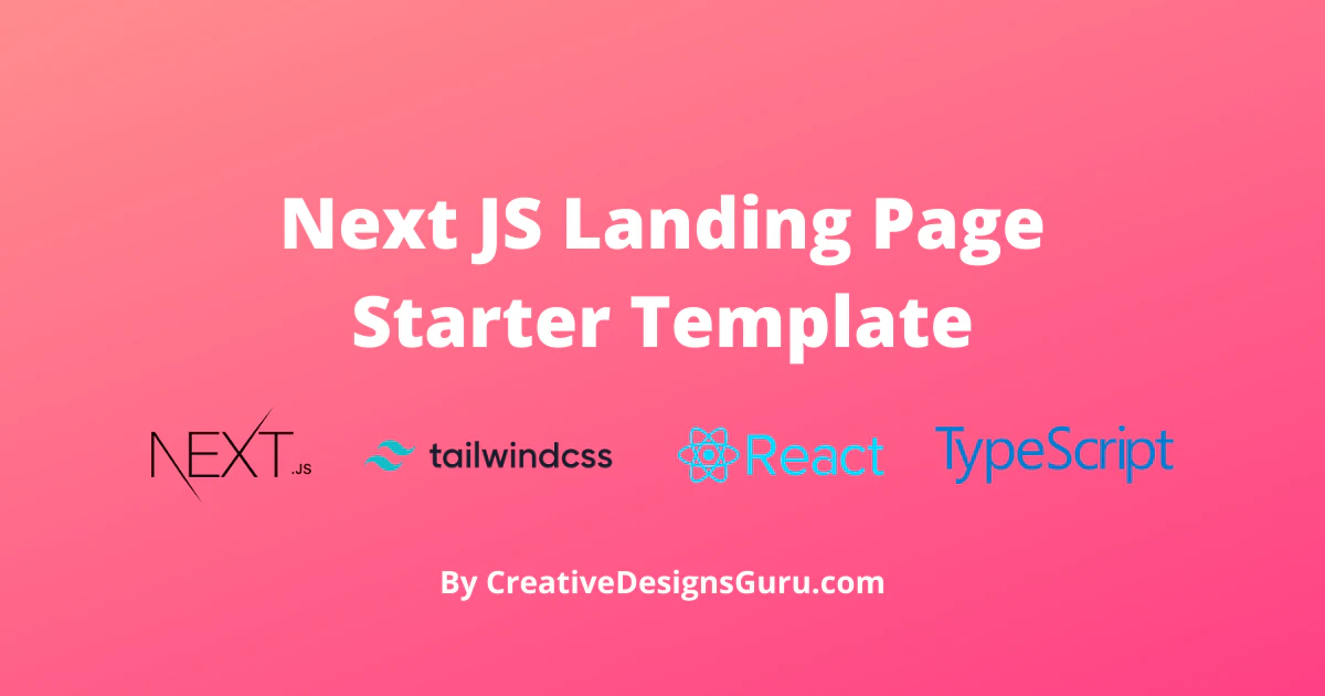 Free Next JS Landing Page Template
