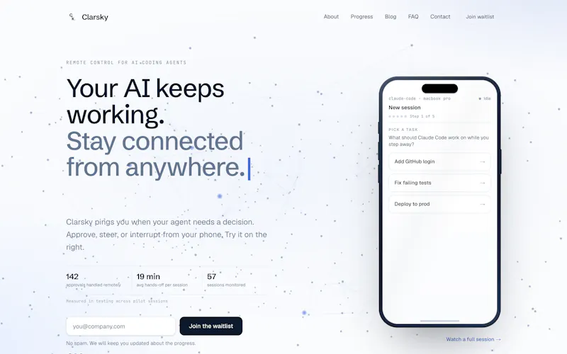 Clarsky screenshot 1