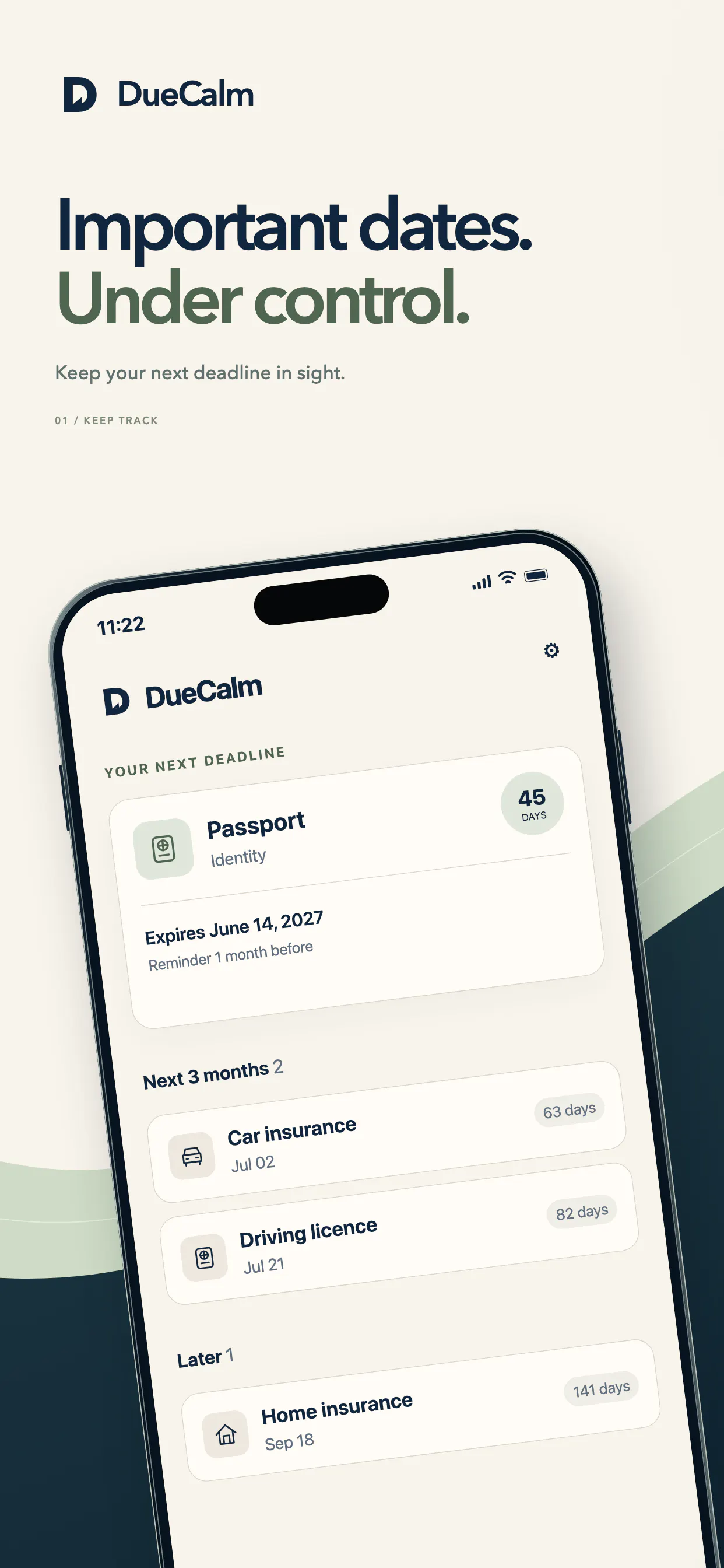 DueCalm gallery image