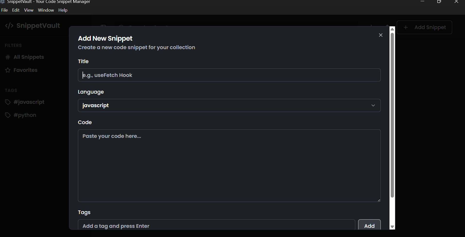 SnippetVault gallery image