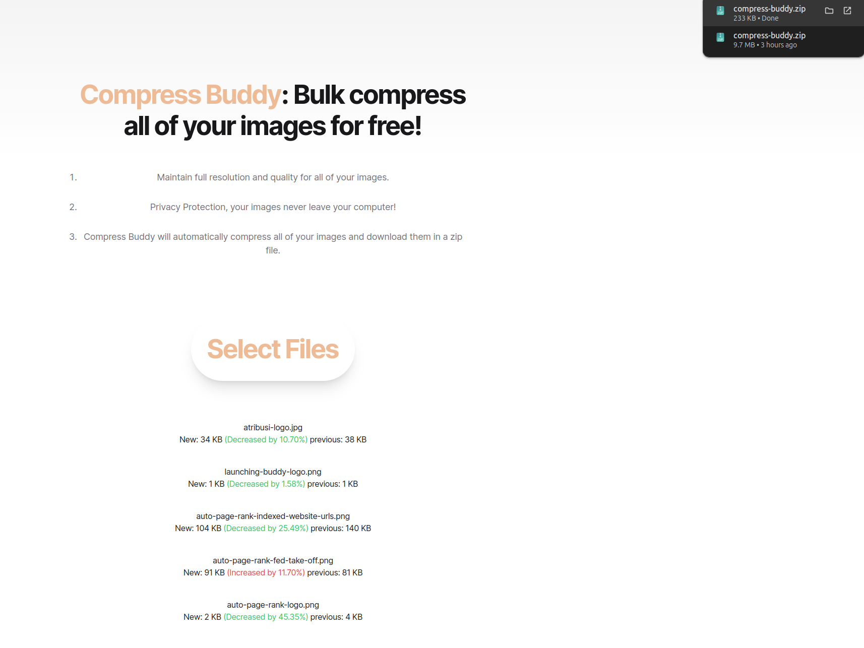 Compress Buddy gallery image