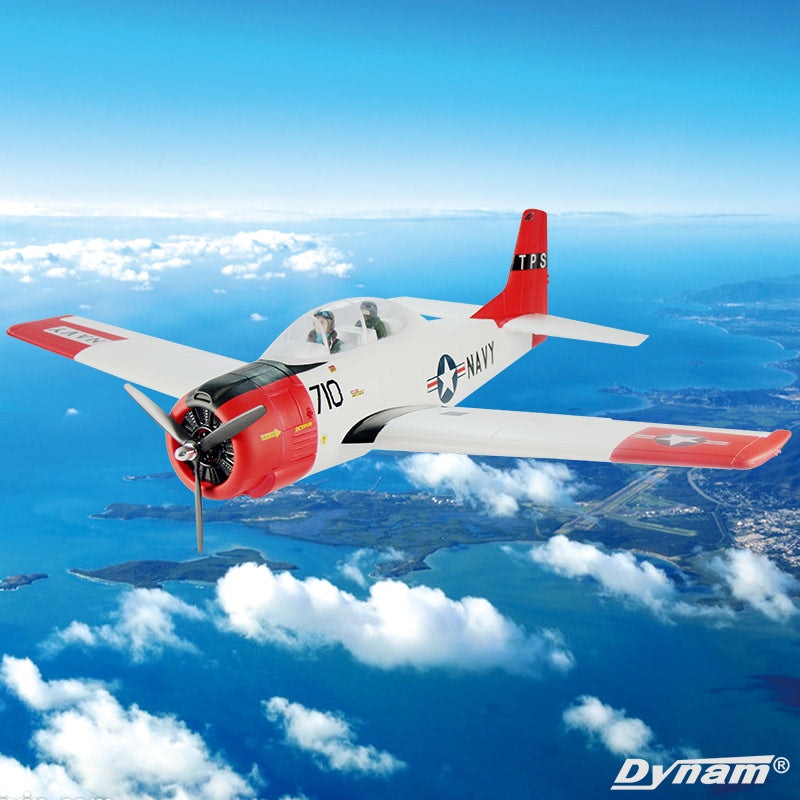 Mídia 1 de Dynam T-28 Trojan V2 RC Warbird Plane - Dinam rc t-28