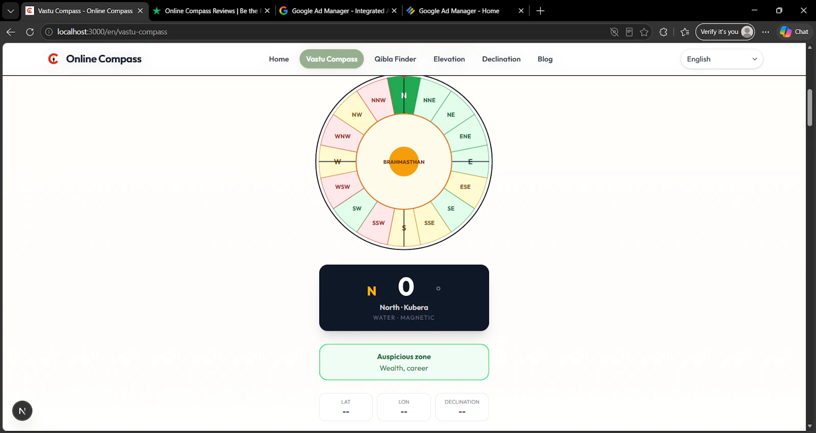 Online Compass screenshot 3