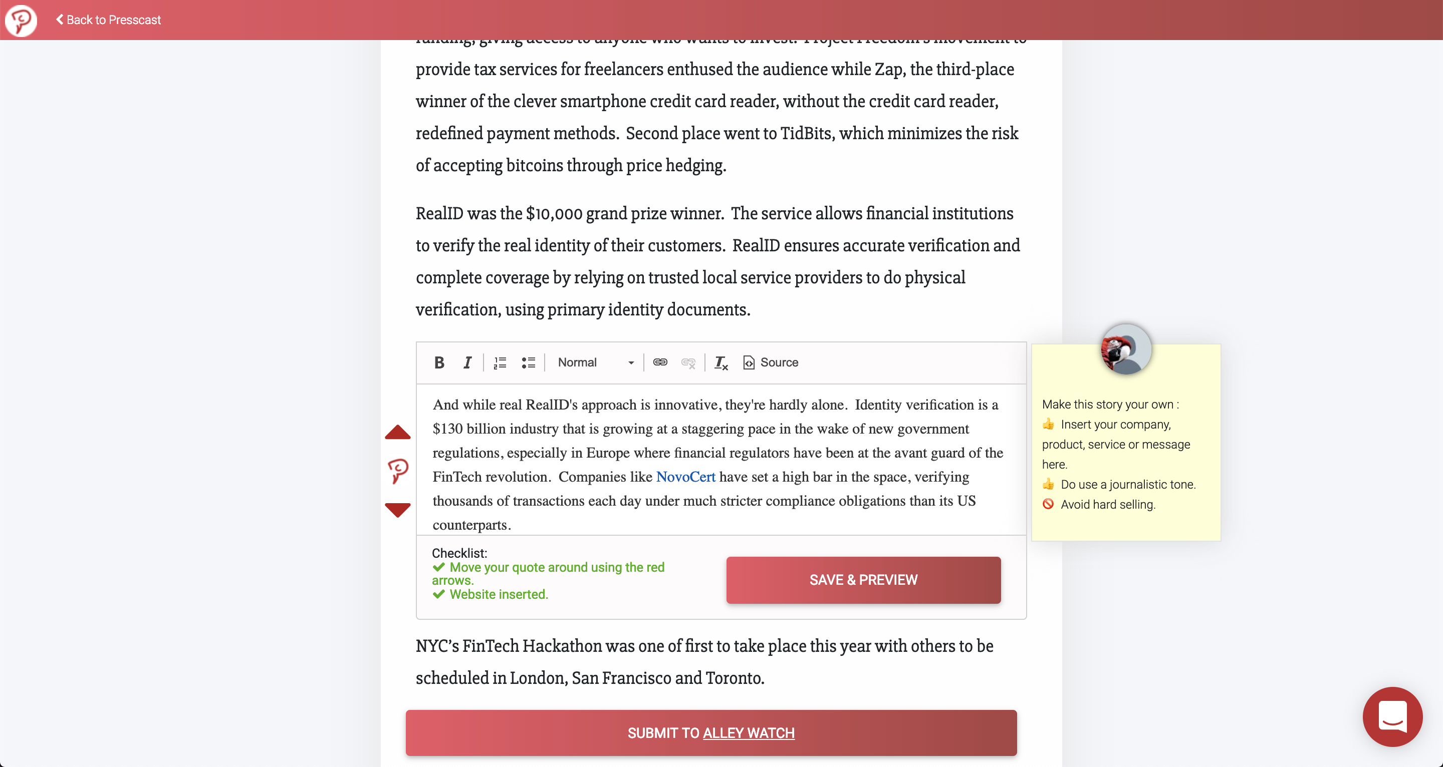 Presscast gallery image