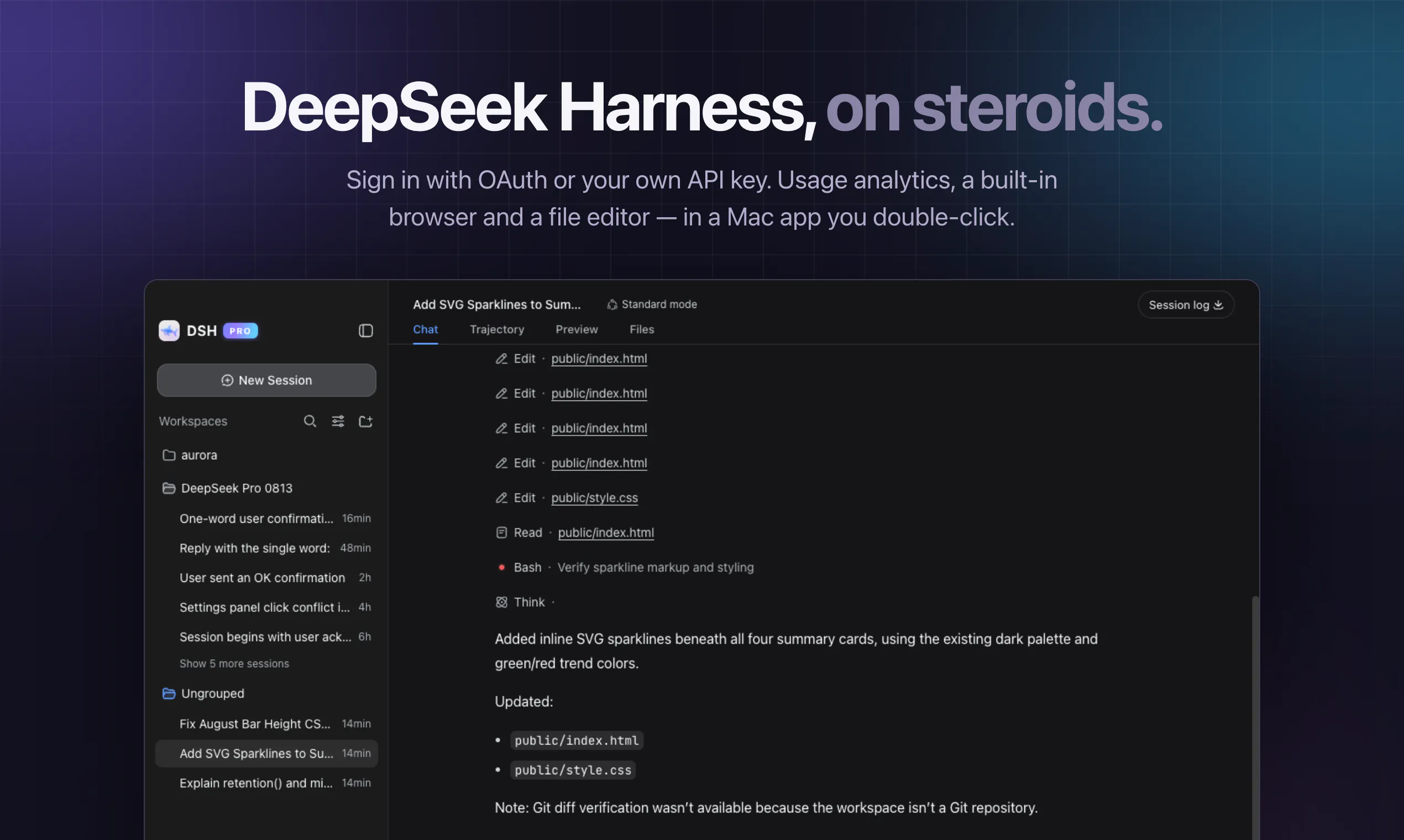 DSH PRO — DeepSeek Harness as an App gallery image