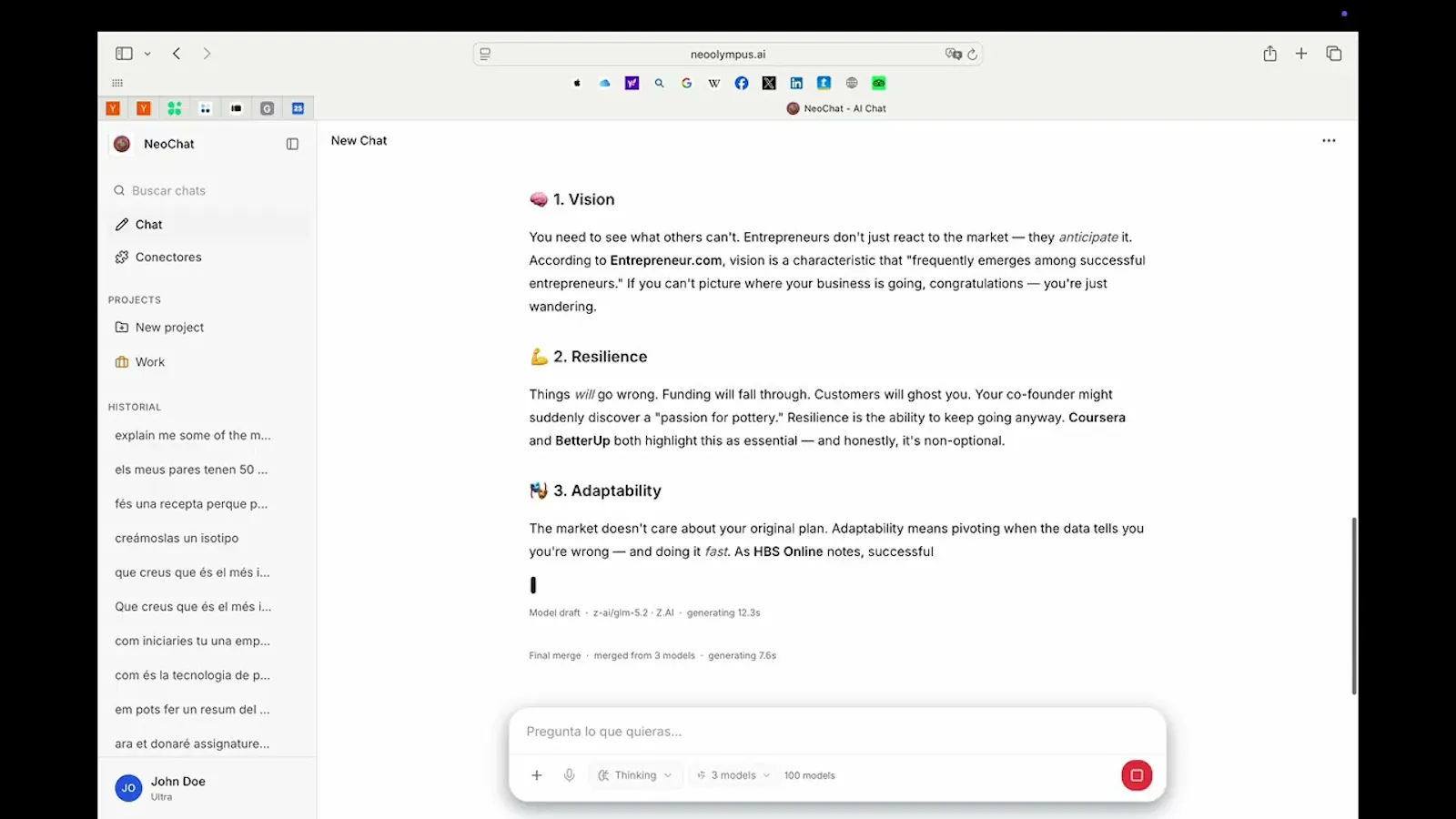 NeoAI screenshot 1 (video preview)
