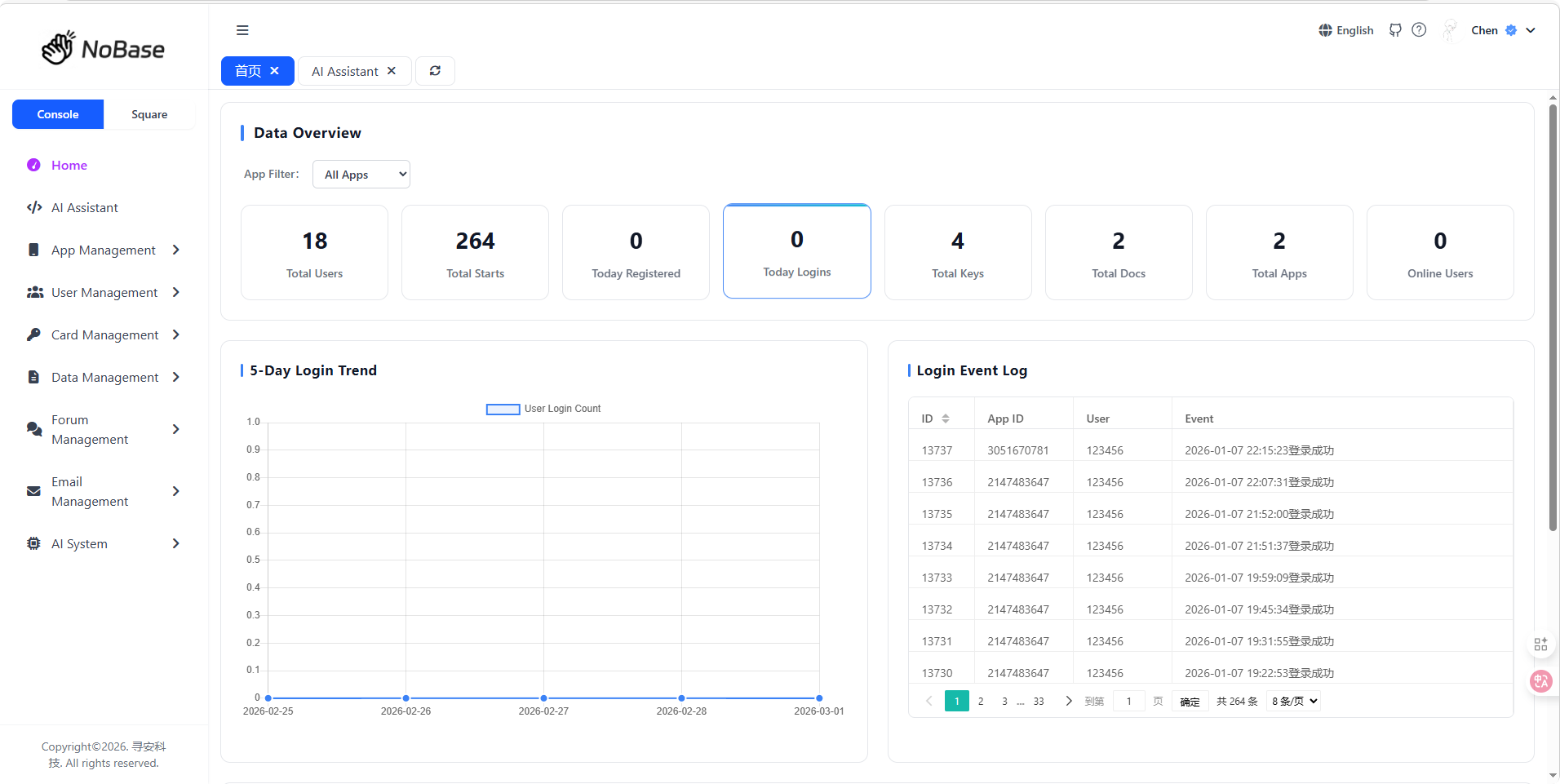 NoBase - Main product screenshot demonstrating key features and user interface
