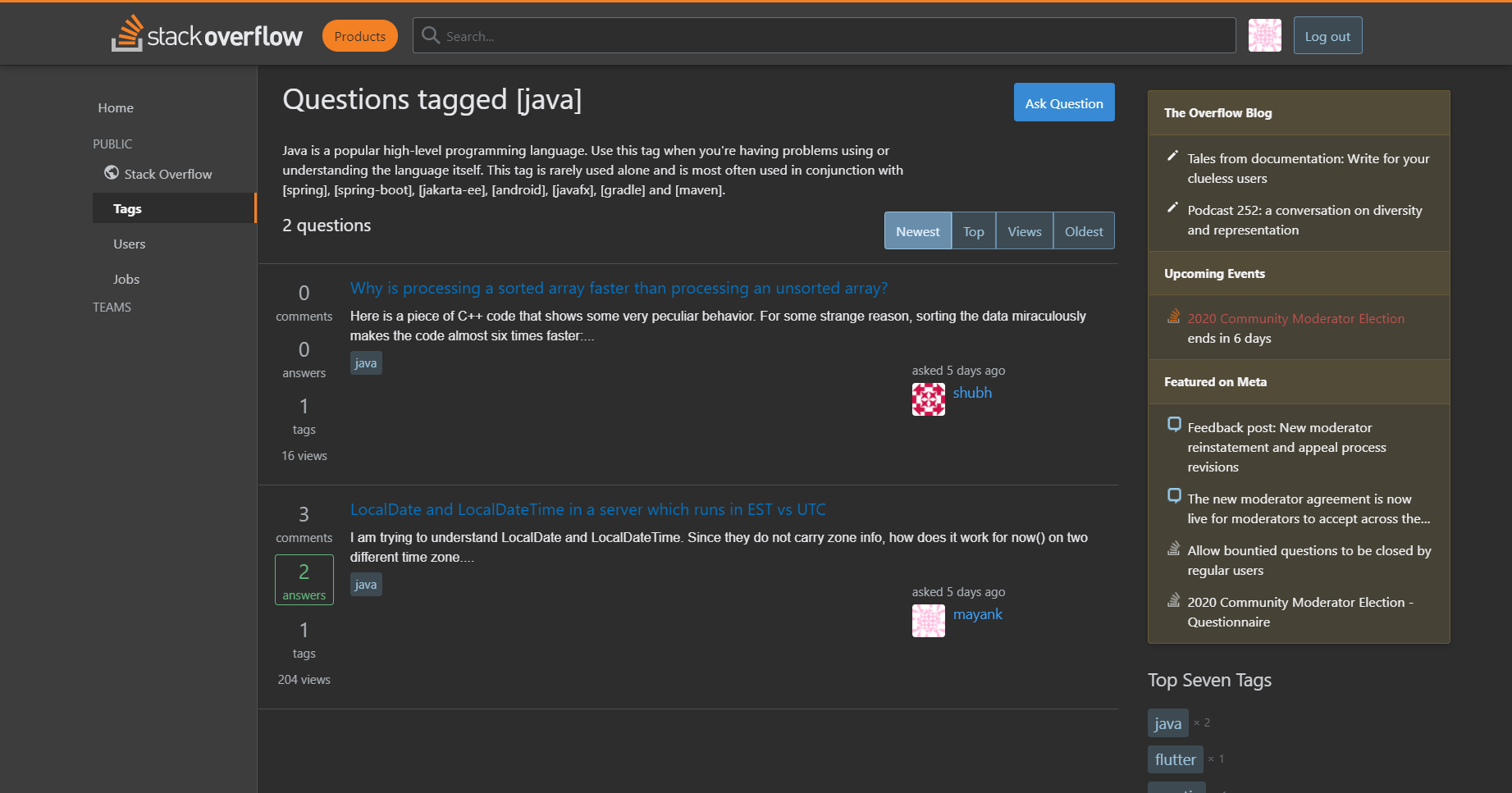 Stack Overflow Clone (MERN) gallery image