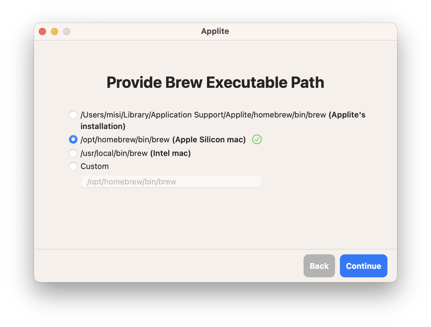 Applicarsi - Applicazione GUI MacOS intuitiva per le borse Homebrew media 3