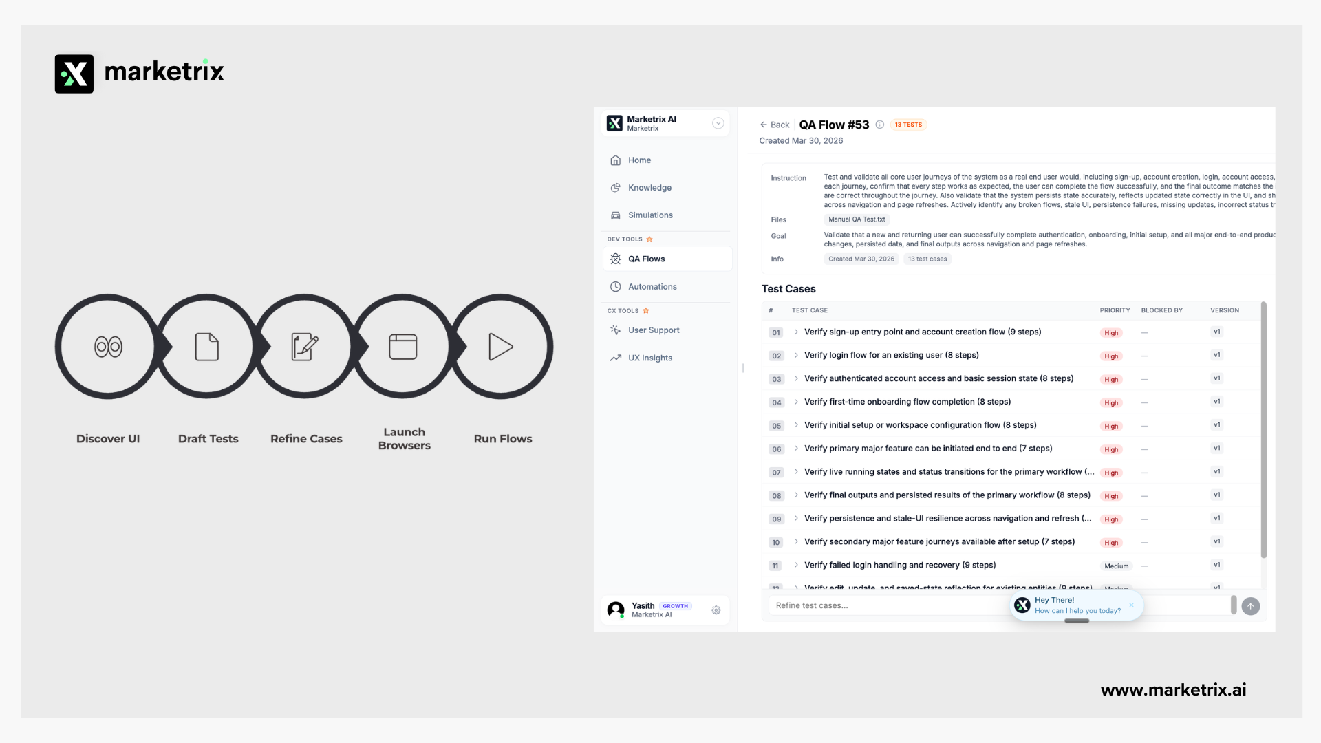 Marketrix User Testing Agent gallery image