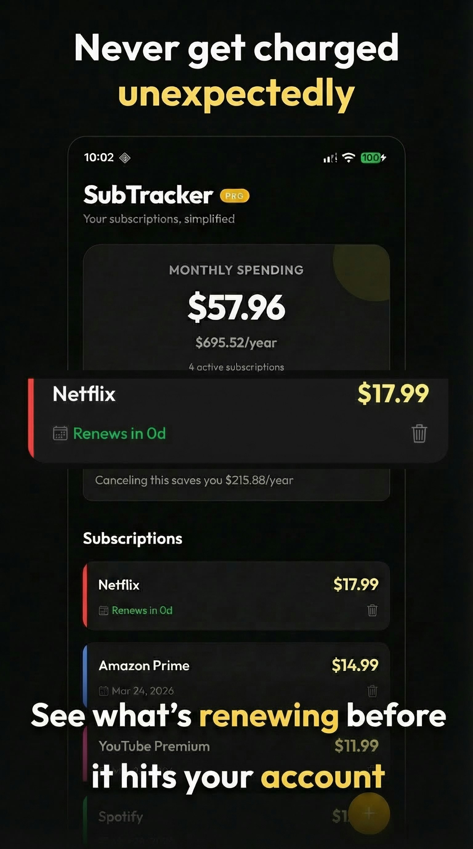 SubTracker gallery image