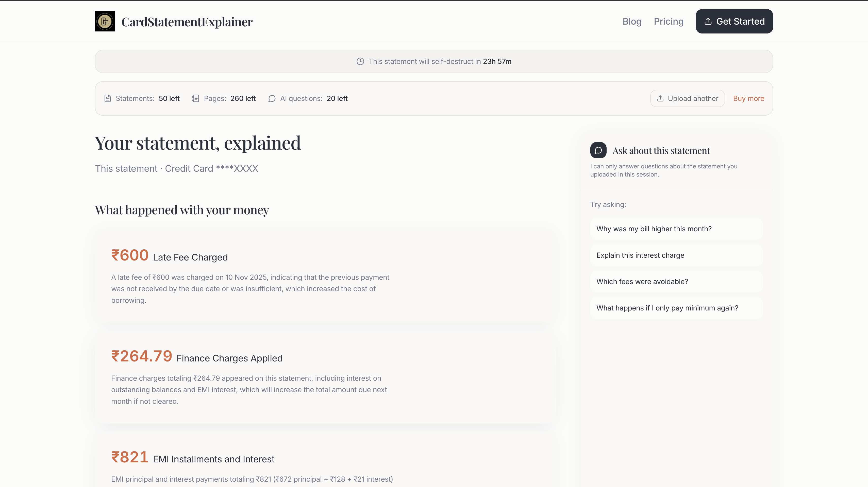 Credit card statements, made simple gallery image