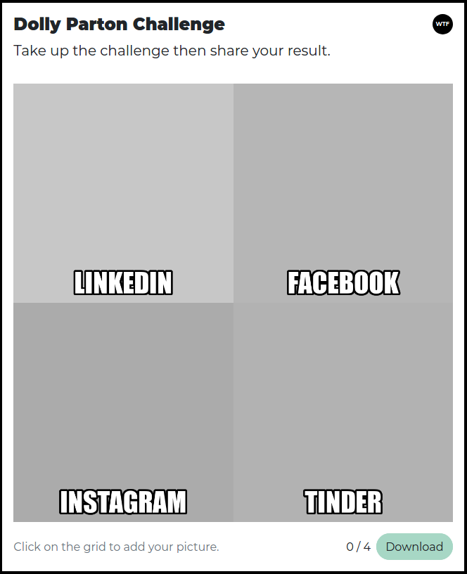 Dolly Parton Challenge Generator gallery image