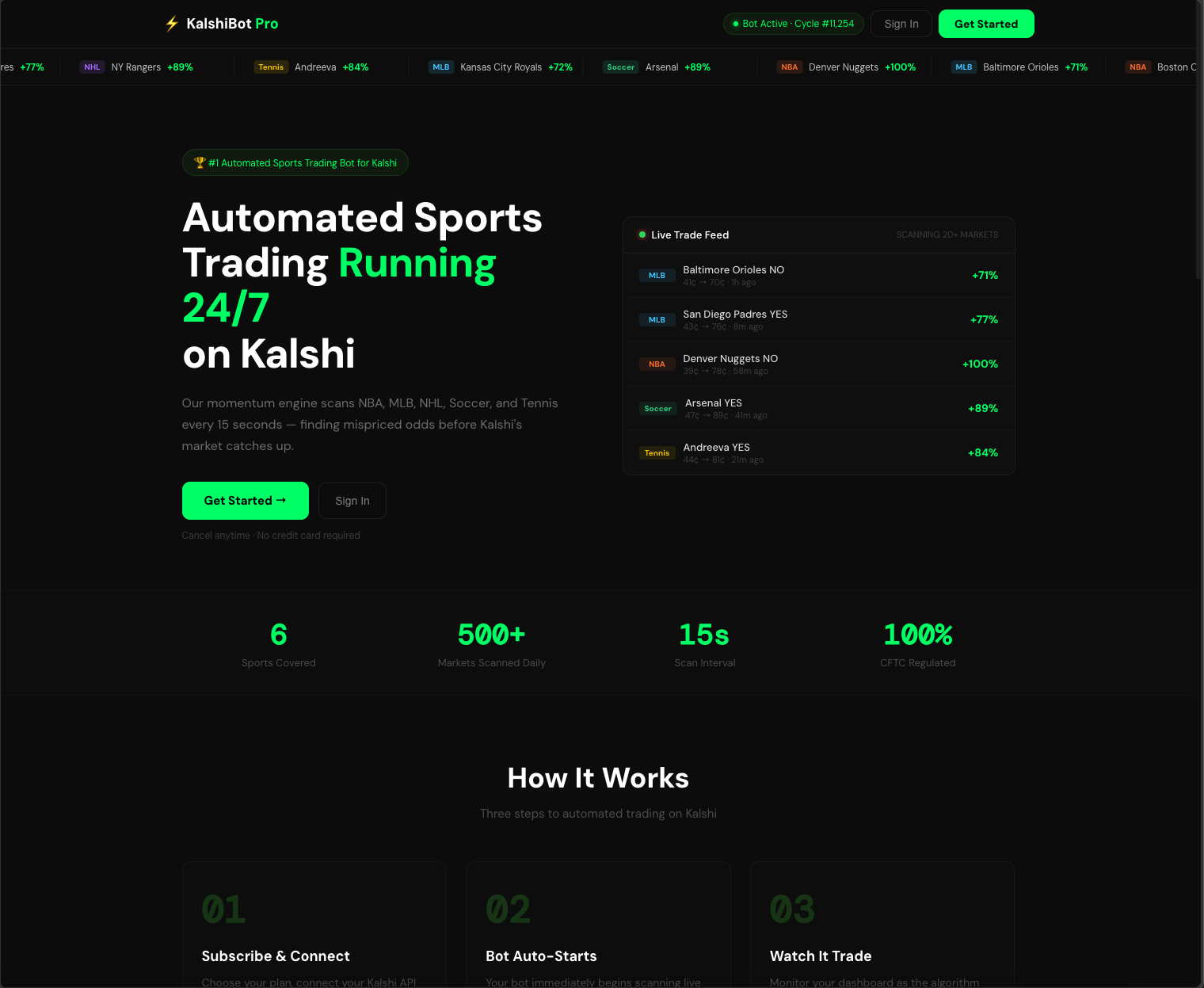 KalshiBot Pro gallery image