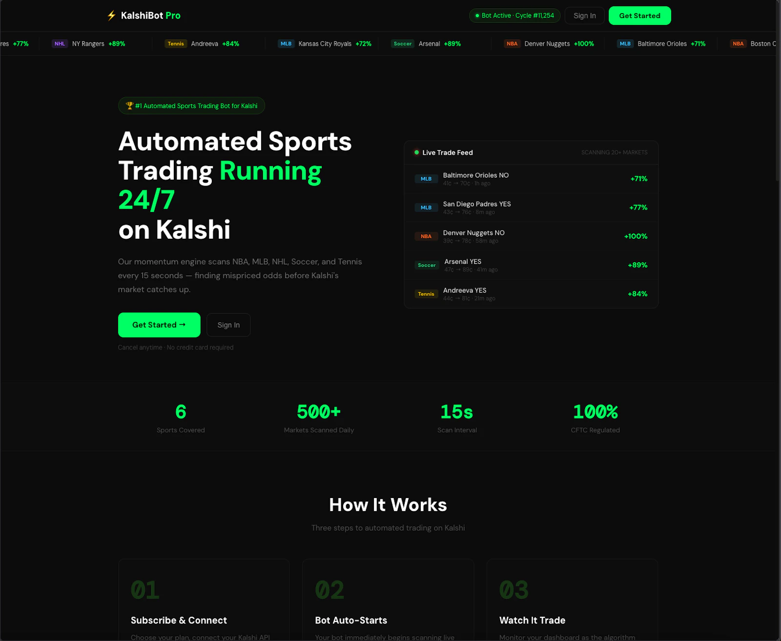 KalshiBot Pro screenshot 1