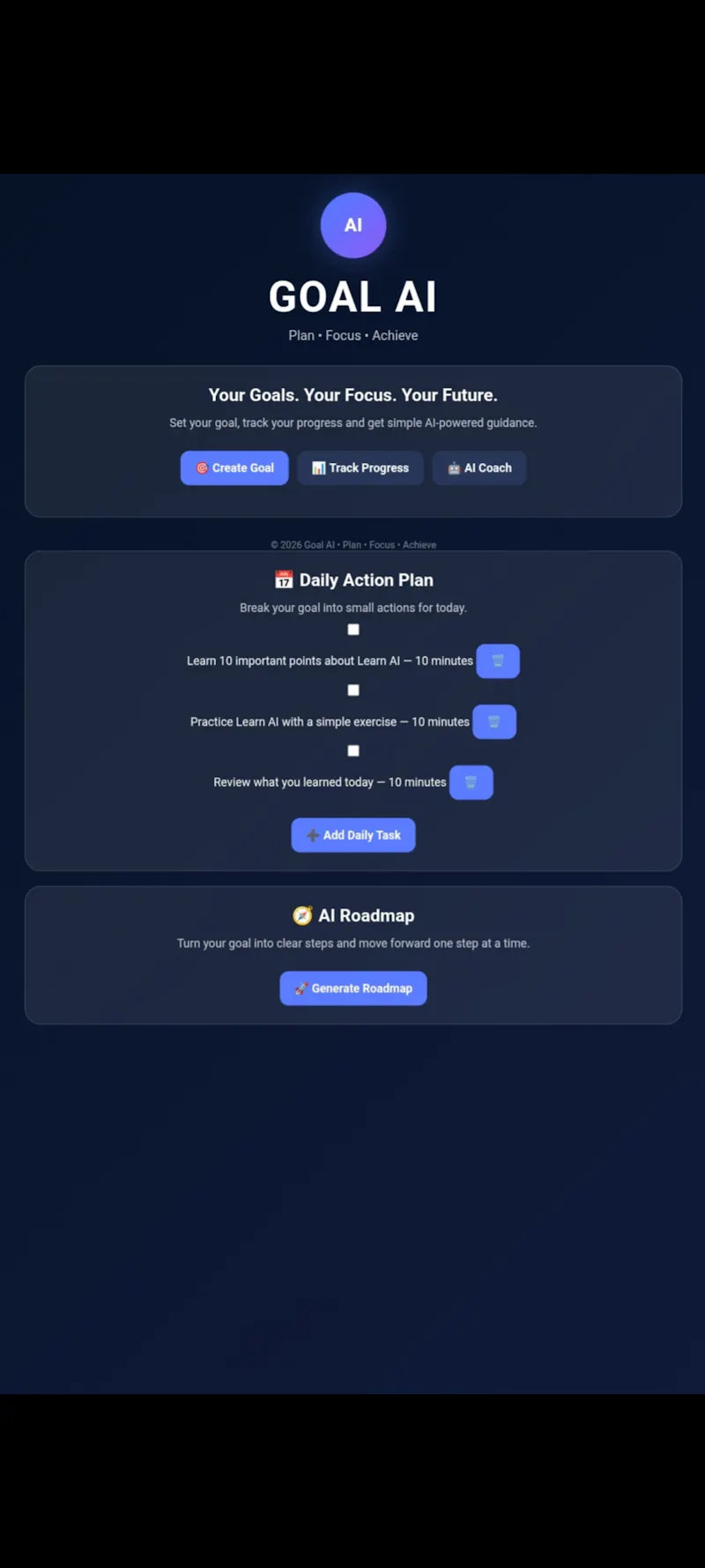 Goal AI screenshot 3