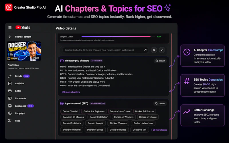 Creator Studio Pro AI for Youtubers screenshot 6