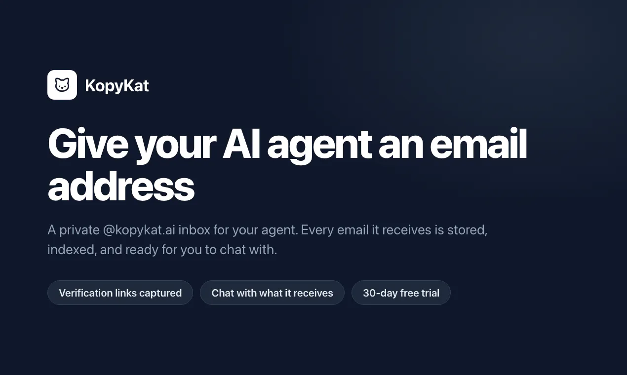 KopyKat - Email for AI Agents gallery image
