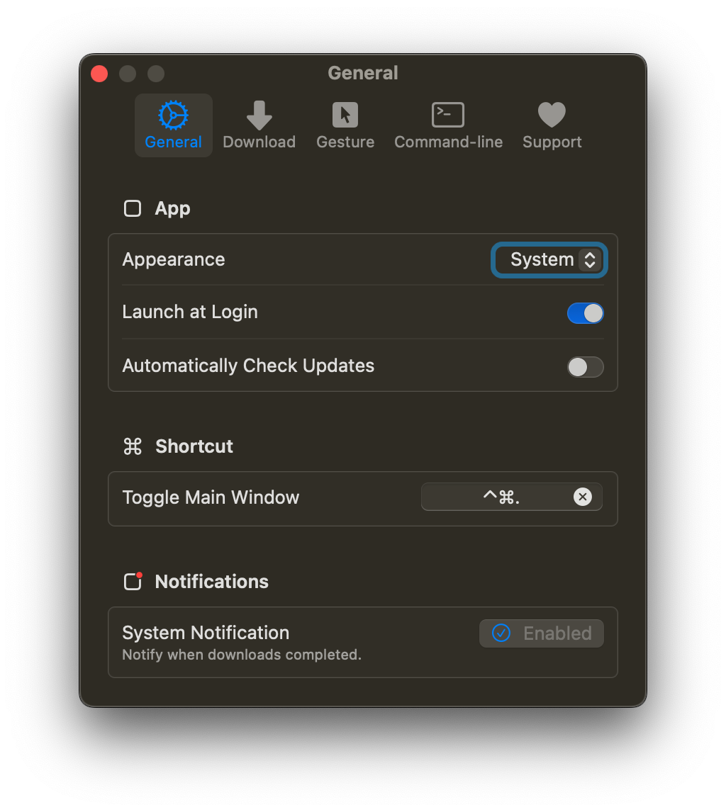 Dint-y2dl - MacOS YT-DLP GUI-app voor het downloaden van video media 3