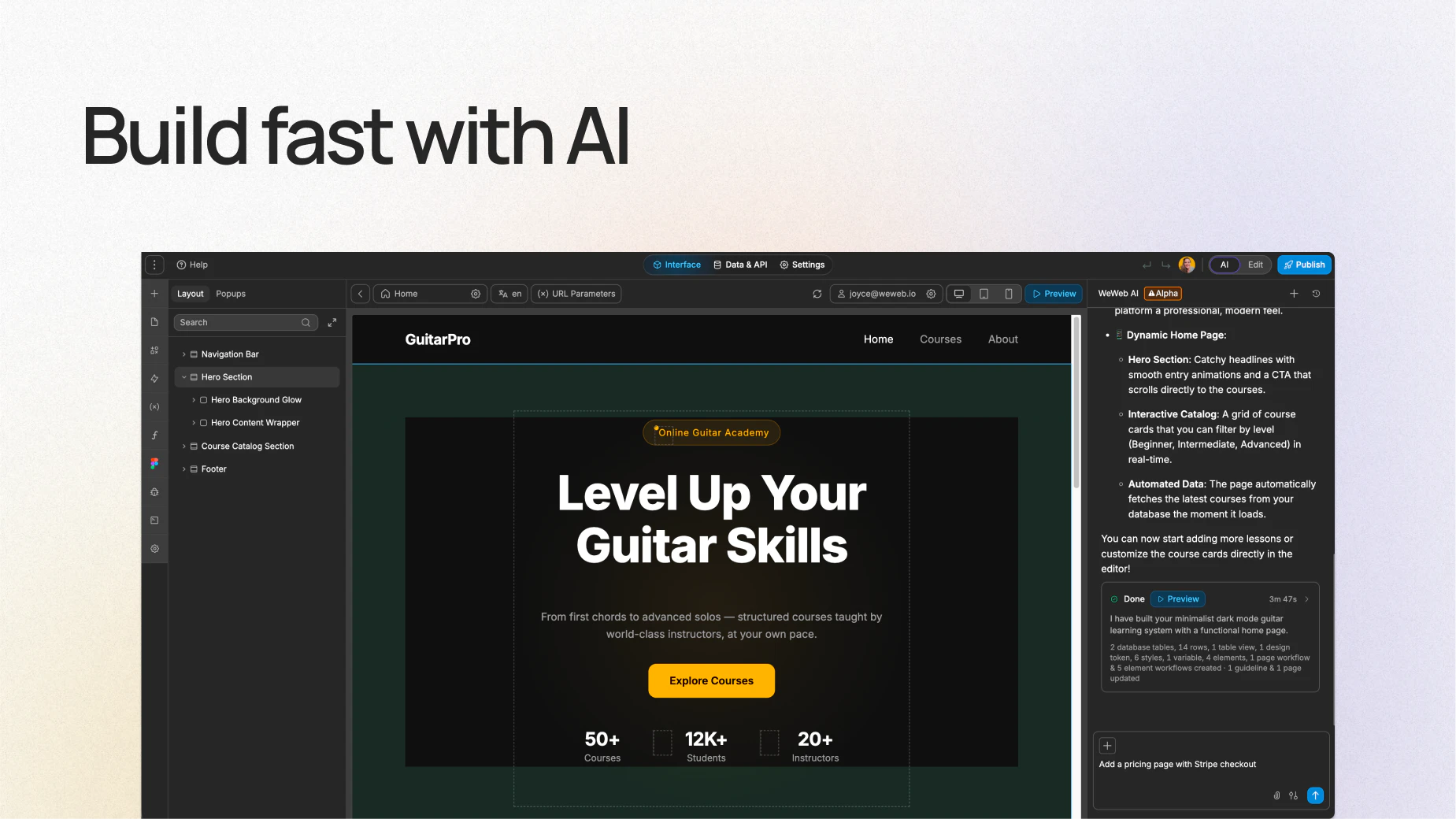 WeWeb 3.0 screenshot 1