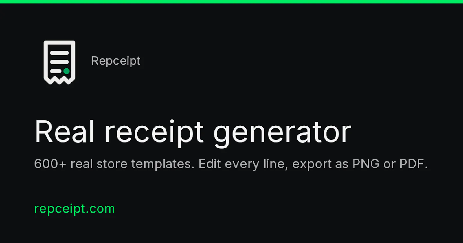 Repceipt screenshot 1