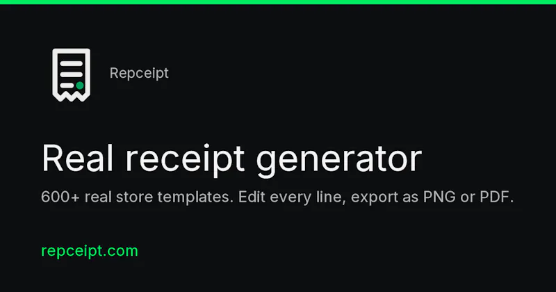 Repceipt screenshot 1