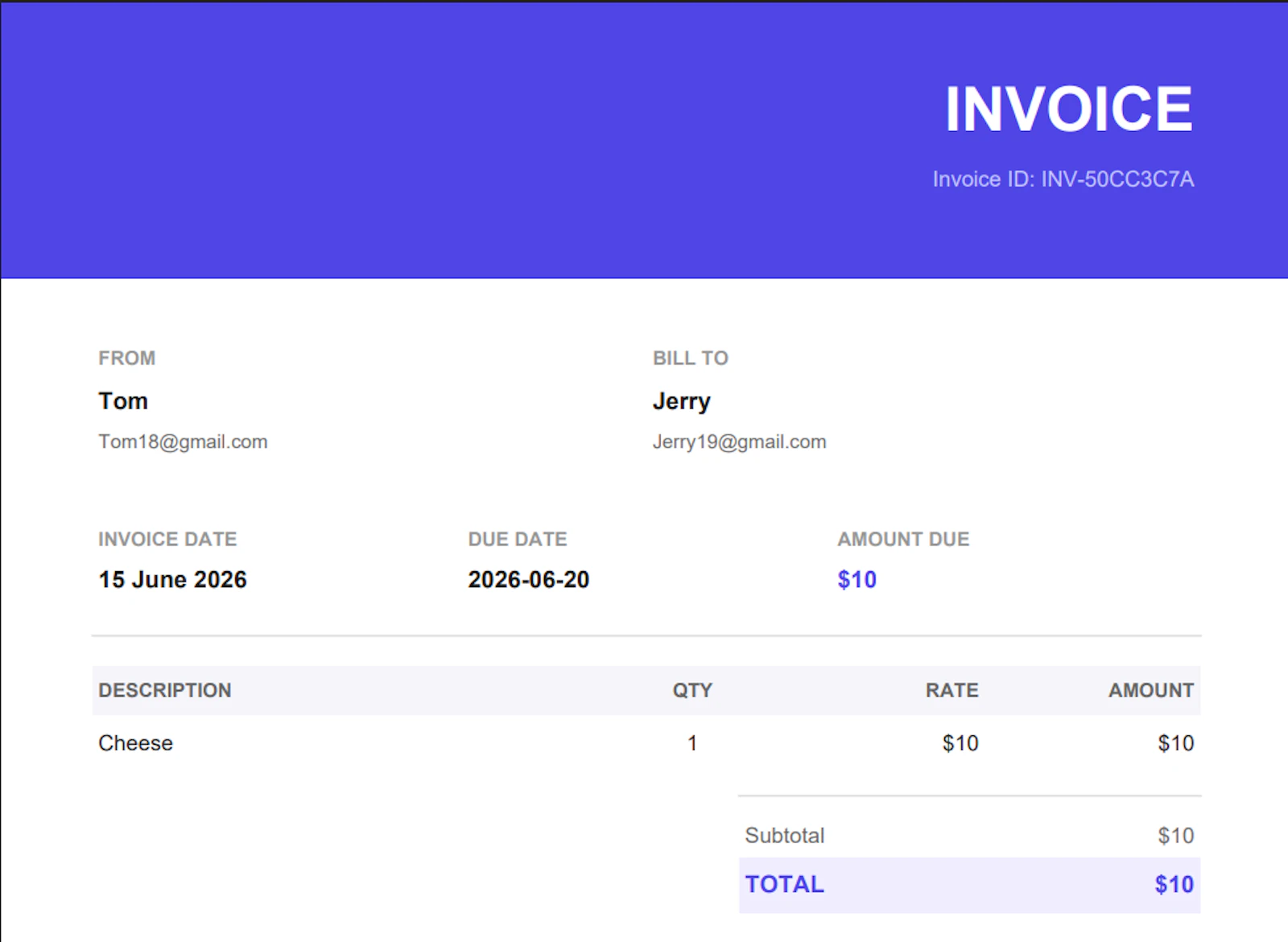 Free Invoice Generator screenshot 4