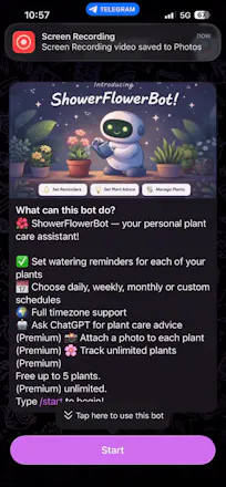 ShowerFlowerBot gallery image