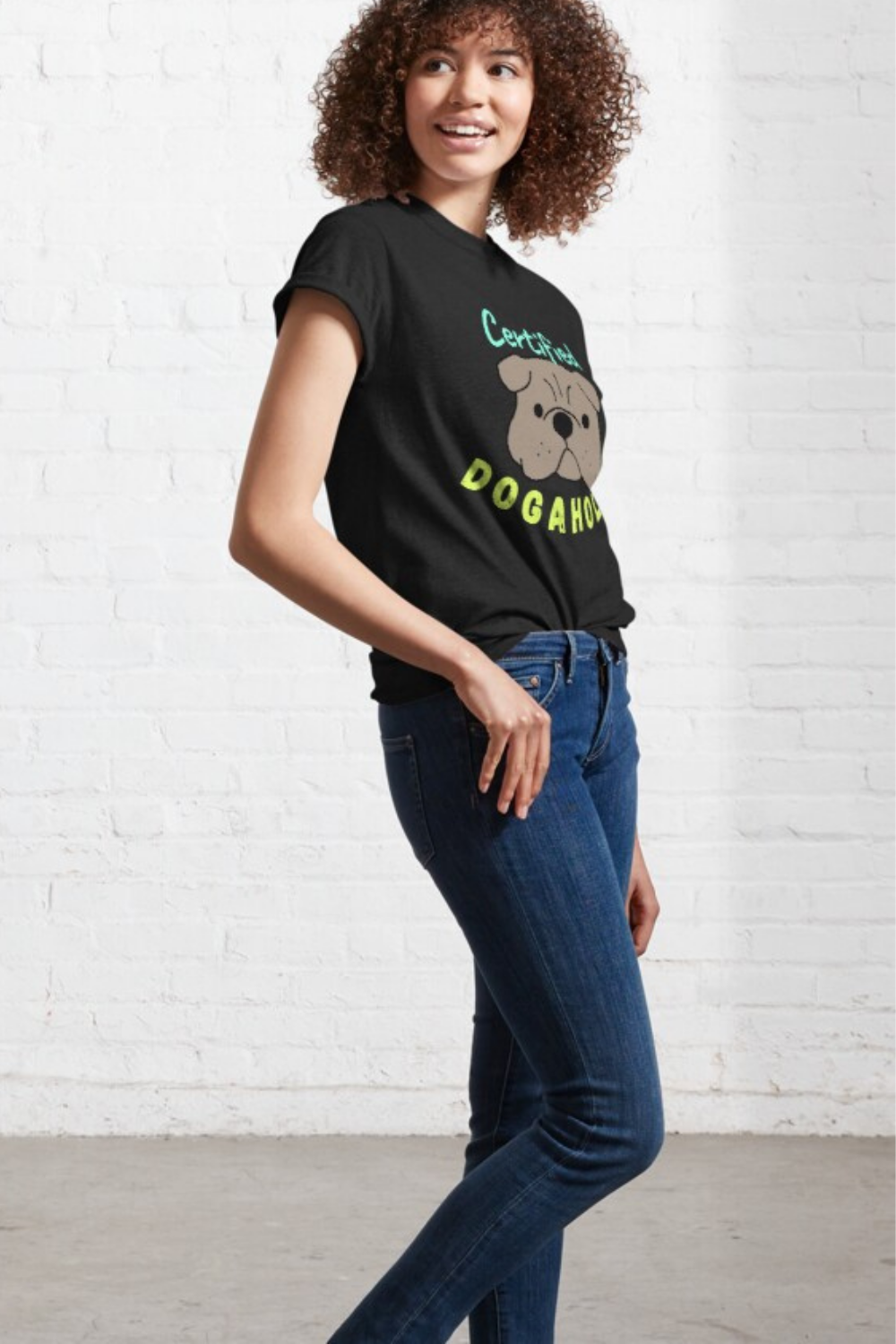 เสื้อยืด Dogaholic Classic ที่ผ่านการรับรอง - ฉันเป็น Dogaholic ที่ได้รับการรับรองซึ่งรัก Dog Dog Classic T-Shirt media 6