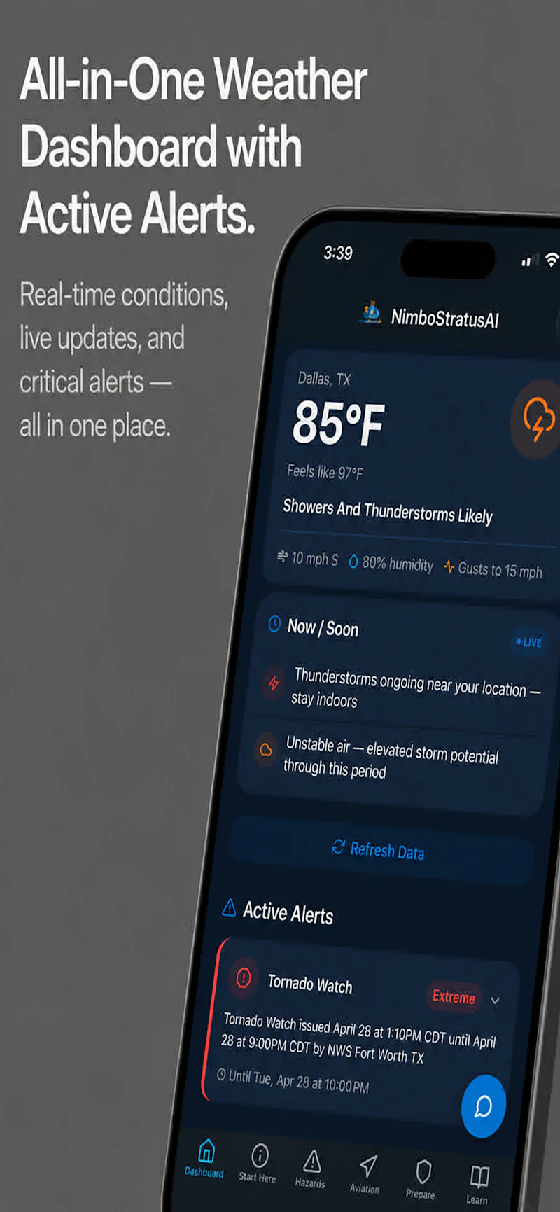 NimboStratusAI Weather Hazard App screenshot 3